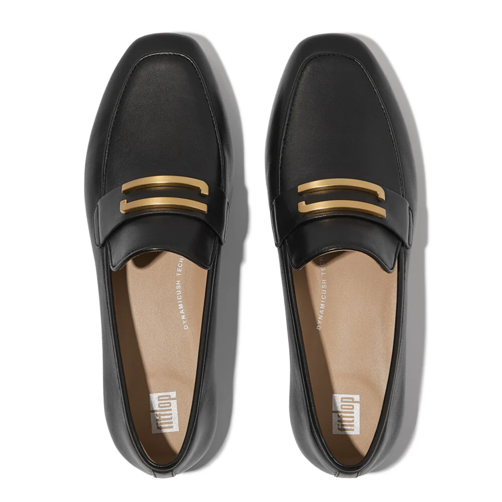 FITFLOP Delicato Gold-Trim Leather Loafers (Women) - Image 4
