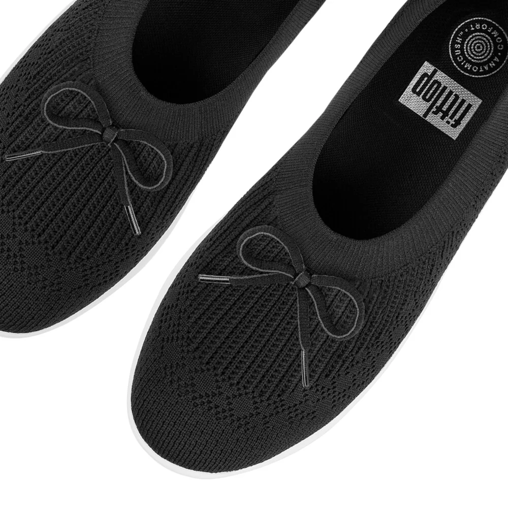 FITFLOP Uberknit Slip-On Ballerina With Bow (Women) - Image 5